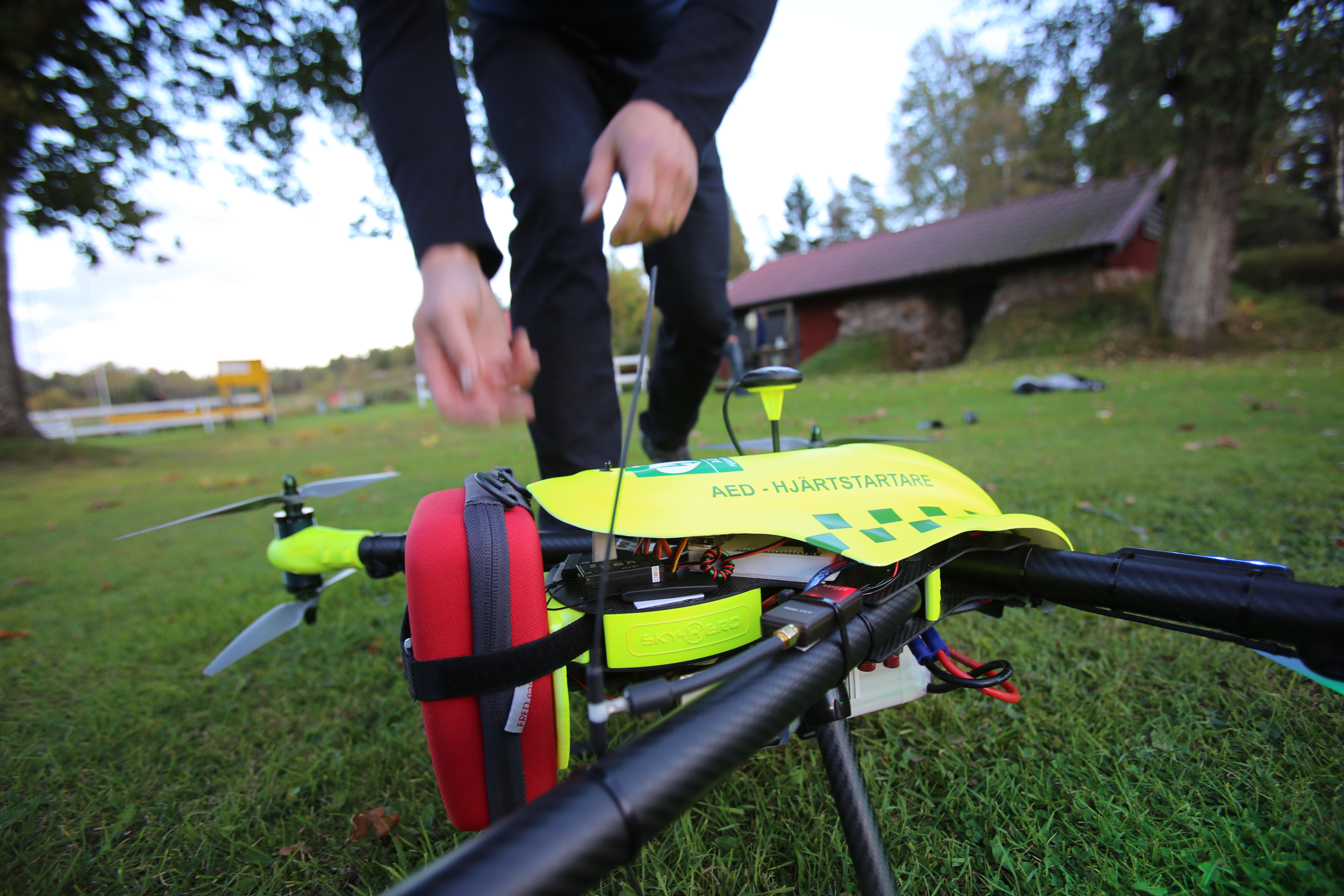 Drone with AED